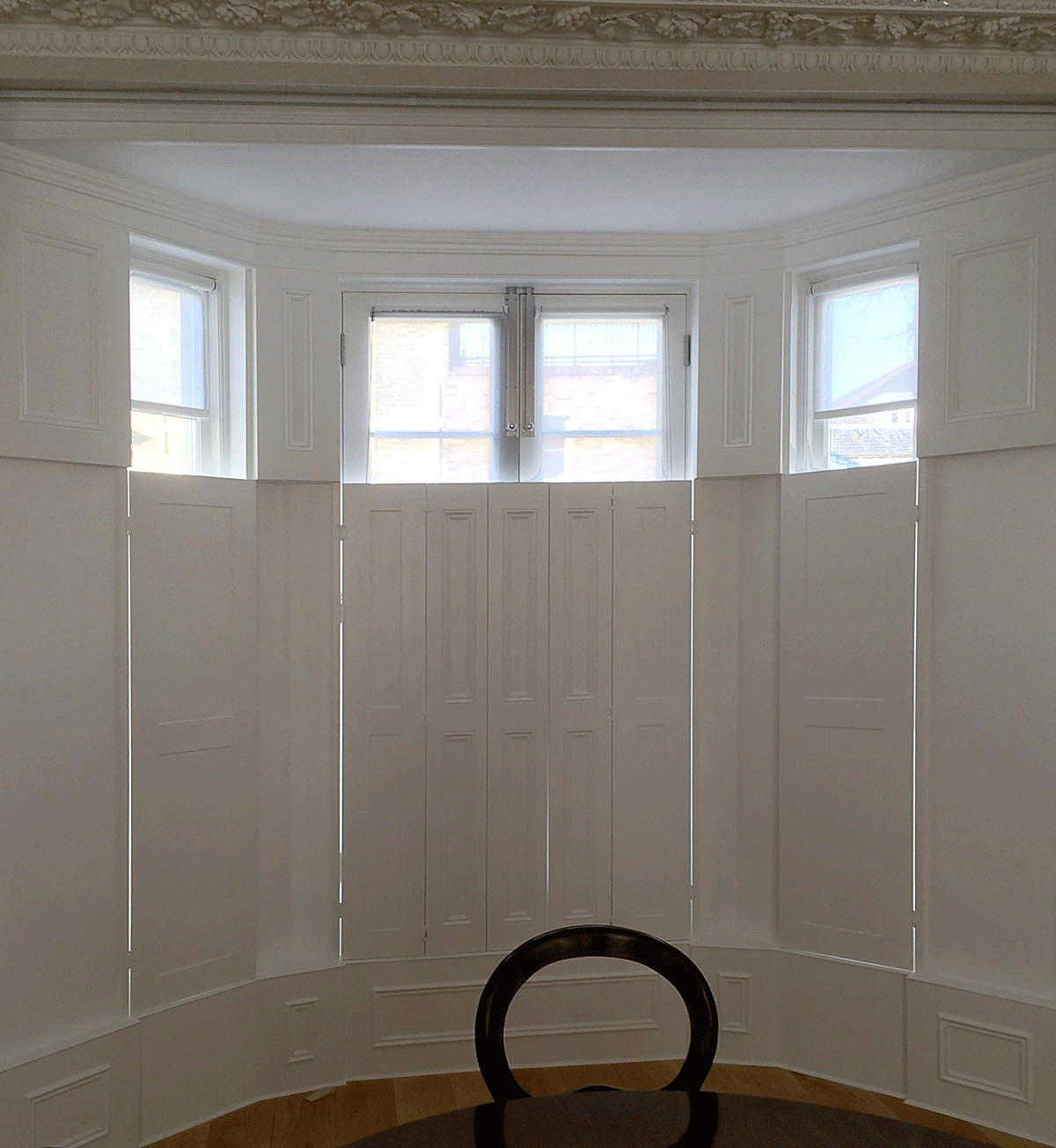 Large Casement Windows with shutters, Islington
